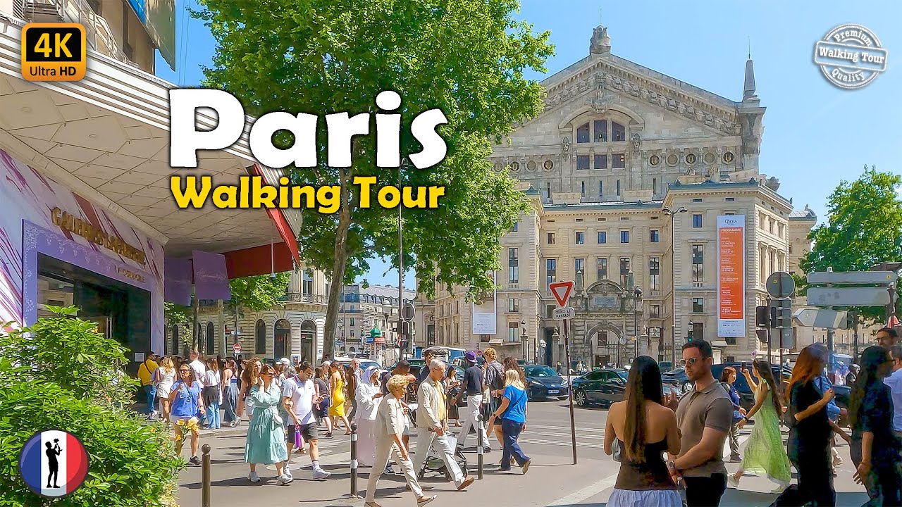 🇫🇷  PARIS France 2025 Summer Hot Day Walking Tour - 4k60fps