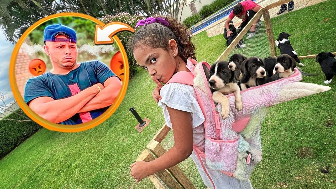 ENTREI ESCONDIDA NA CASA E ROUBEI TODOS OS CACHORRINHOS  * desculpa Tio Renato  *