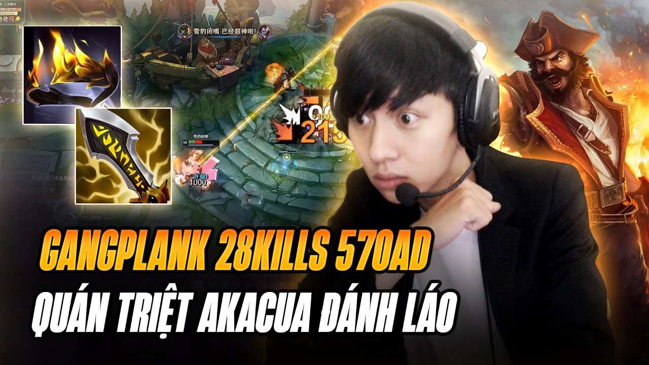 CAPTAIN LANGD QUÁN TRIỆT CÁ THỂ AKACUA ĐÁNH LÁO GÁNH TEAM FARM MẠNG TRONG BỆ ĐÁ CỔ VỚI 570AD