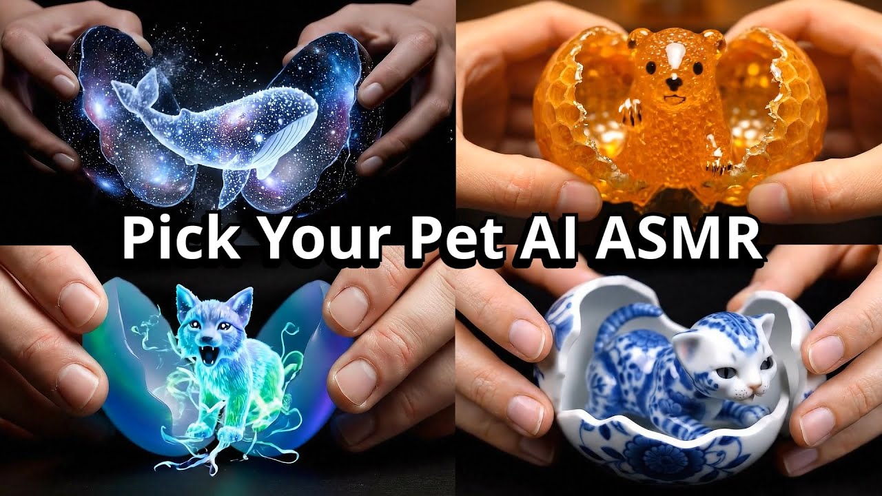 Which Pet Would You Choose? | Satisfying Cracking Eggs AI ASMR