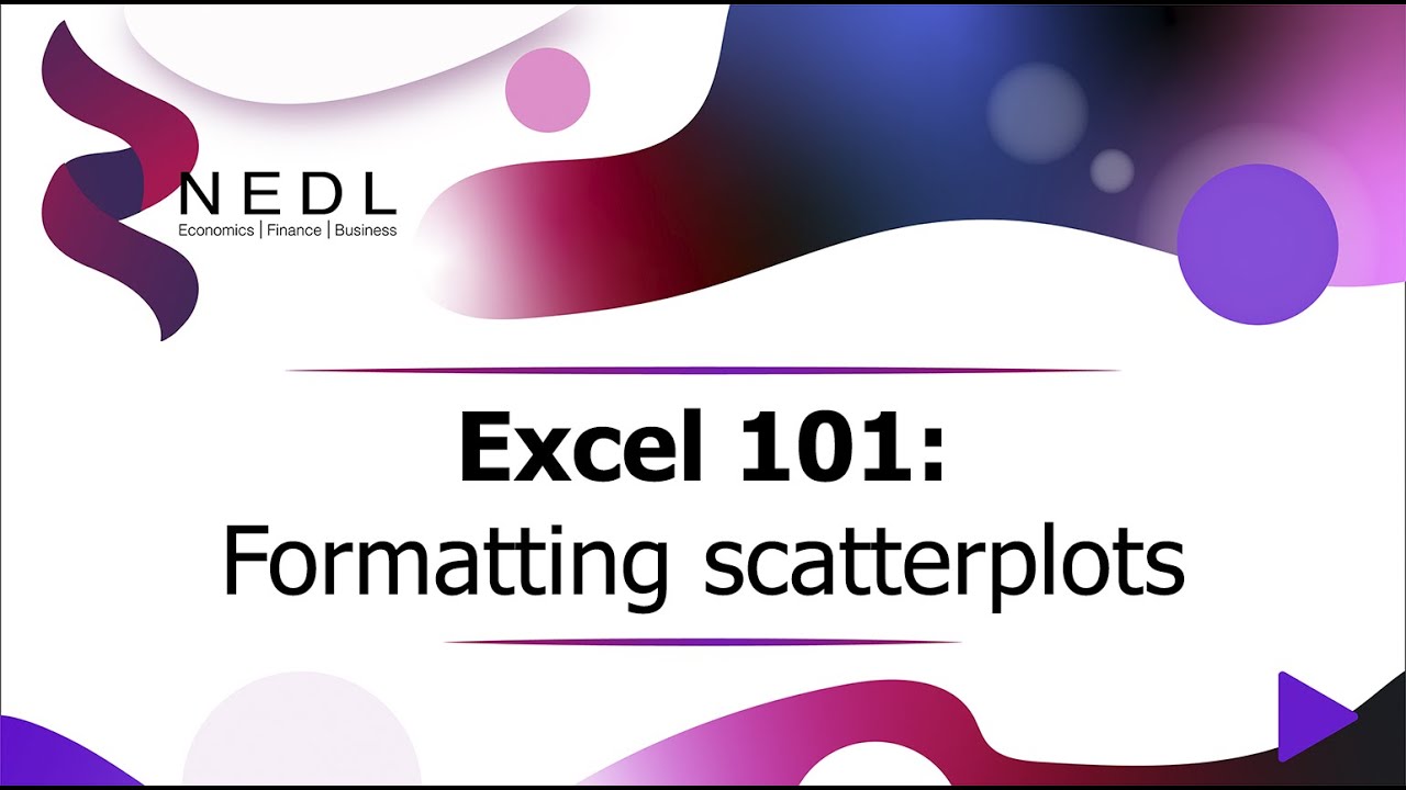 Excel 101: Formatting scatterplots