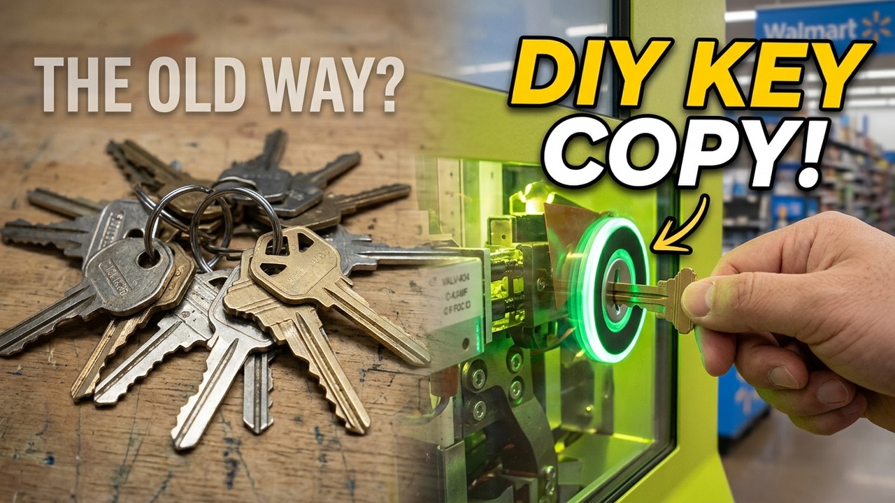 Copying a key with the minuteKey kiosk at Walmart