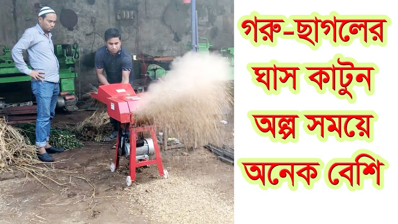 খড়-ঘাস কাটার যন্ত্র / Janata Chopper Machine / Hey Cutter Machine /