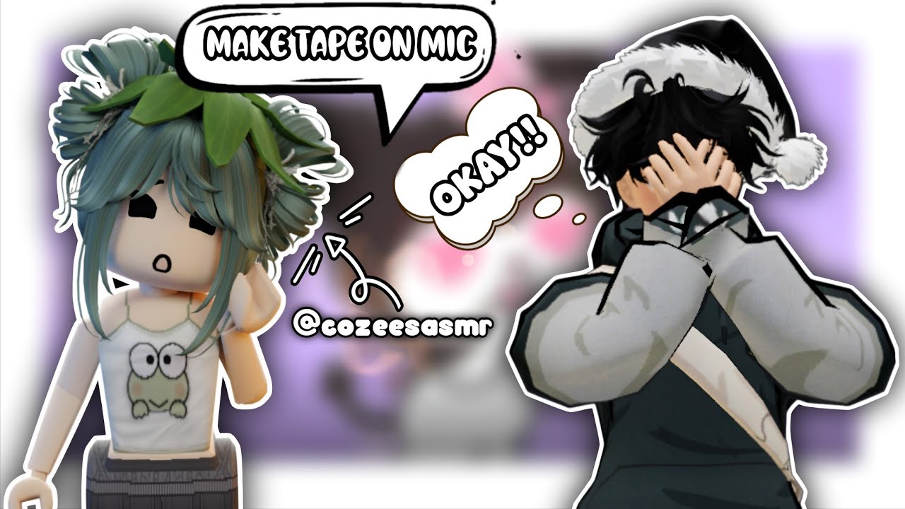 Roblox ASMR ~ @cozeesasmr  DECIDED THIS TRIGGER *TAPE ON MIC* ✨😴