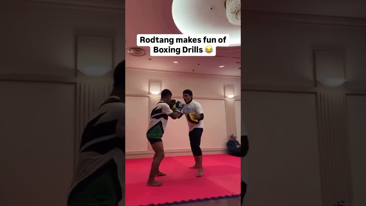Rodtang makes fun of Dibella's boxing drills  #rodtang #onechampionship #muay