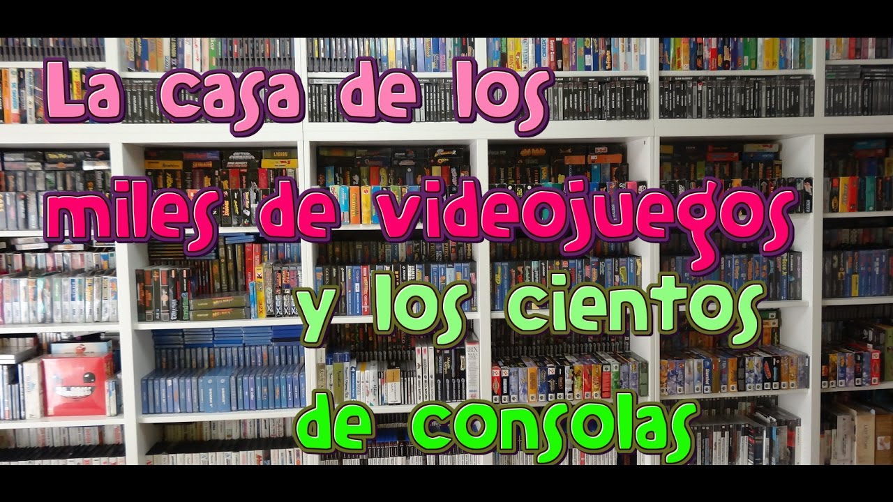 Tour por mi casa (mis colecciones de videojuegos, donde grabo vídeos...)