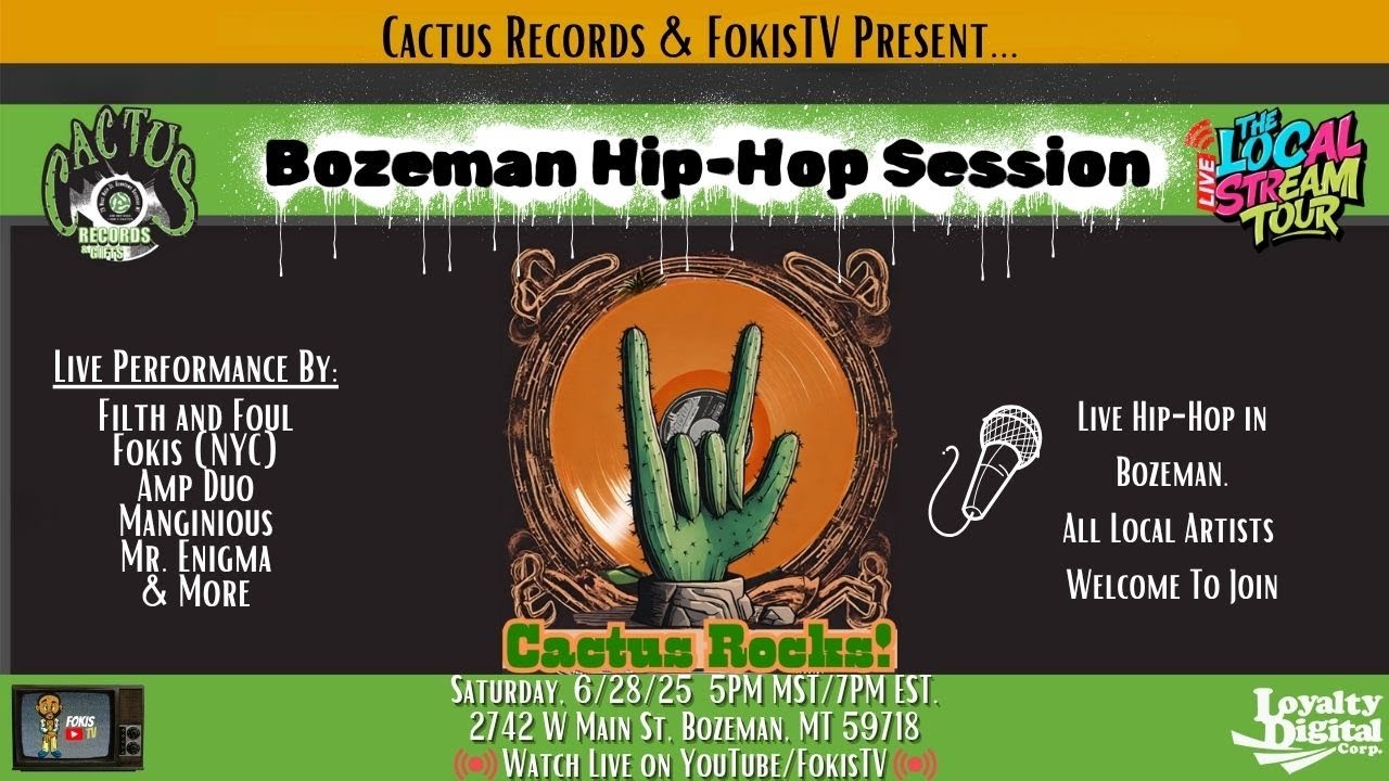 🎤🔥 Bozeman Hip-Hop Session LIVE From Cactus Records | The Local Live Stream Tour🔥🎤