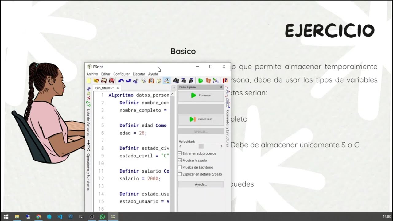 Algoritmos - Variables - Programaci&oacute;n B&aacute;sica