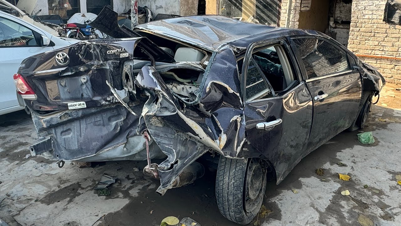 Toyota Corolla GLi Rear End Accident Damage | Complete Body Repair & Restoration Project