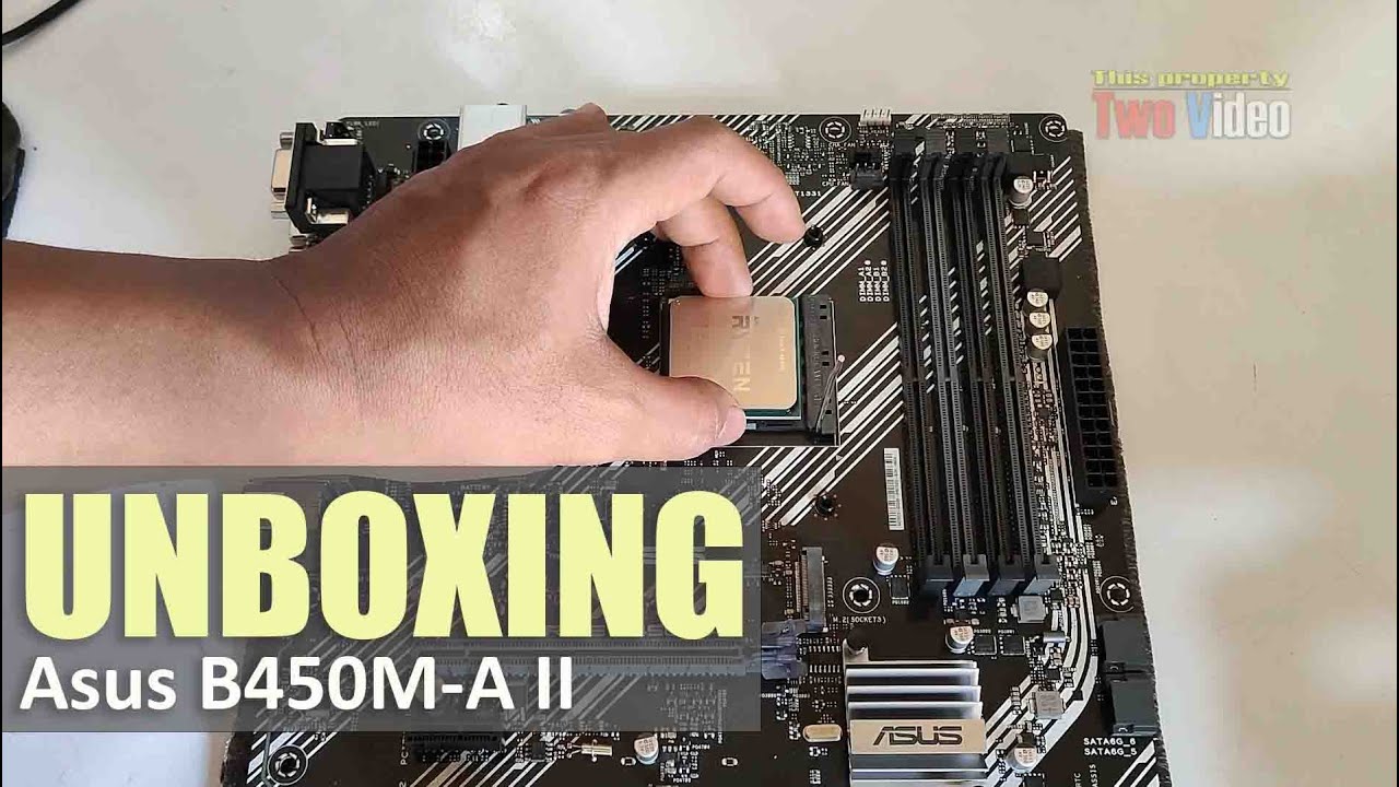 Asus Prime B450M-A II Unboxing with Ryzen 5 4600G