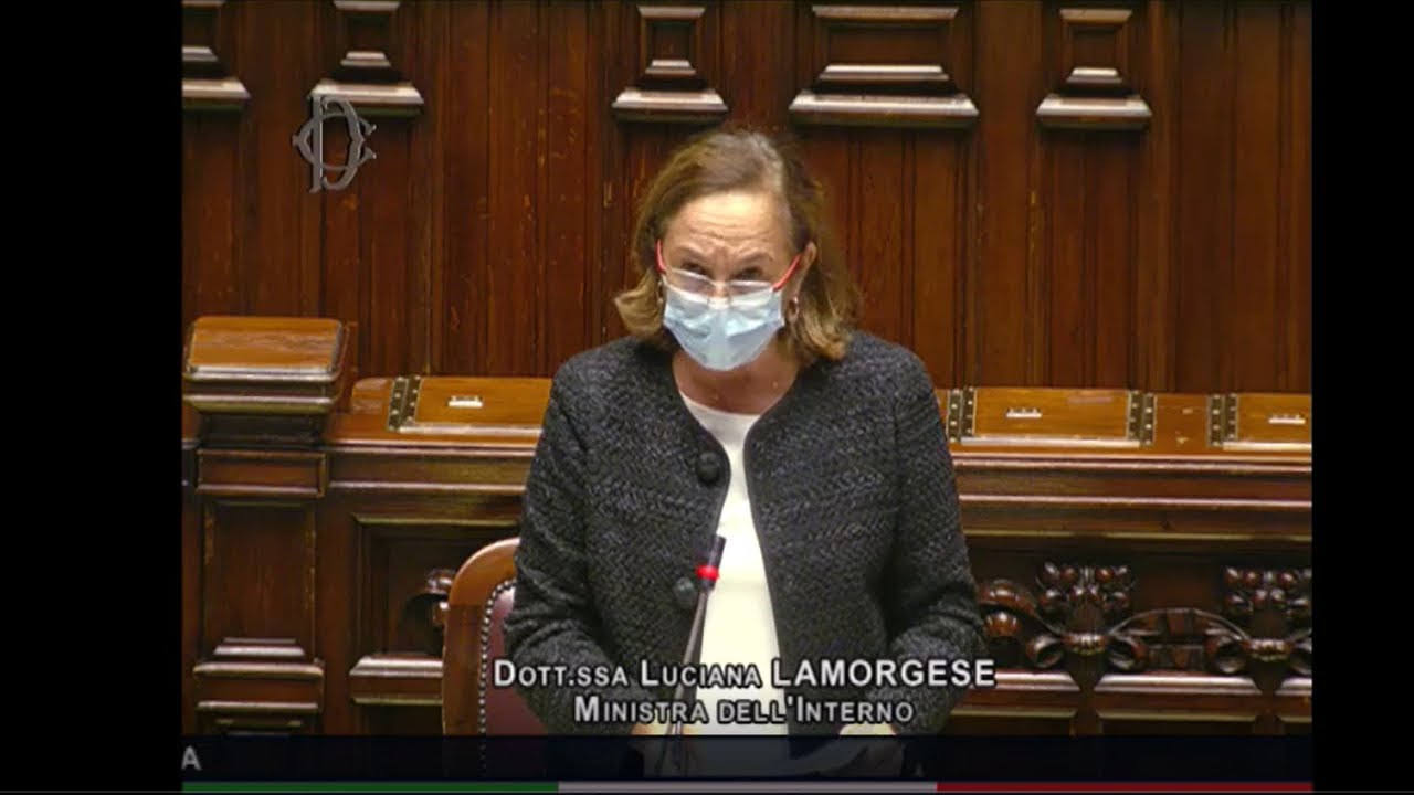 Question time alla Camera con il ministro Lamorgese. - 04.11.2020