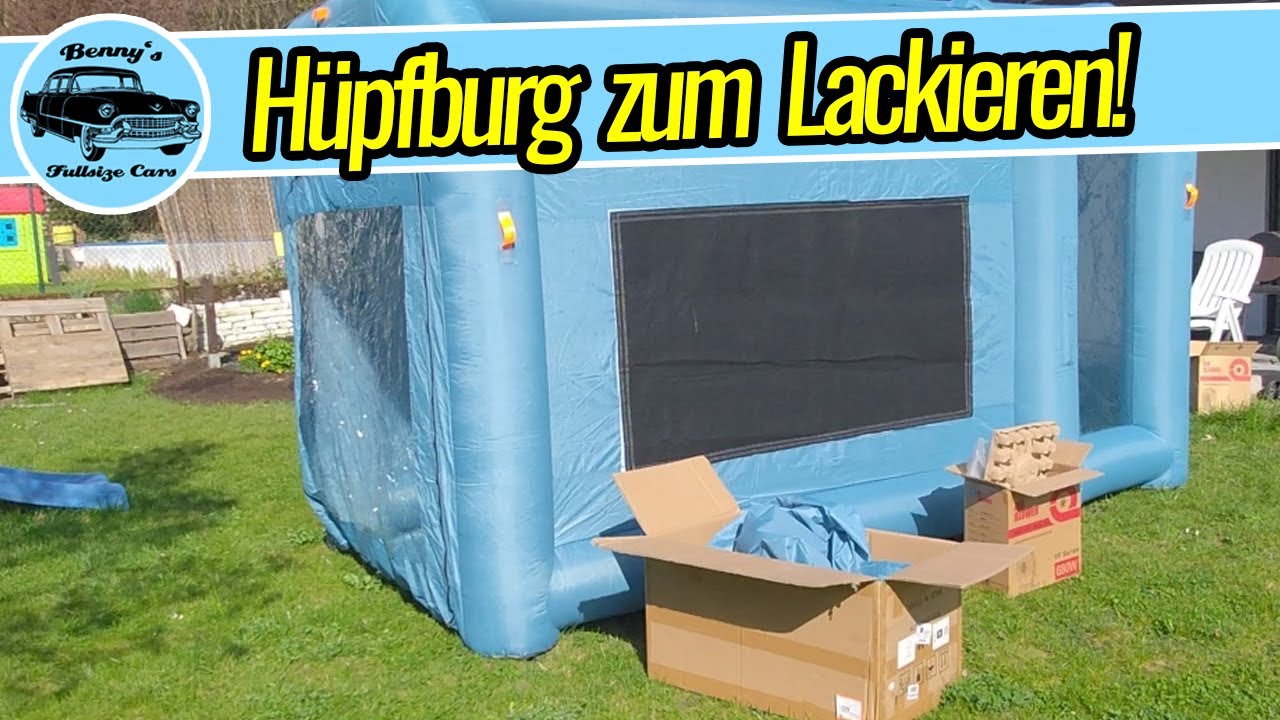 Aufblasbare mobile Lackierkabine wie ne Hüpfburg 🚗 NEWTOOL 🚗 Deutsch 4K