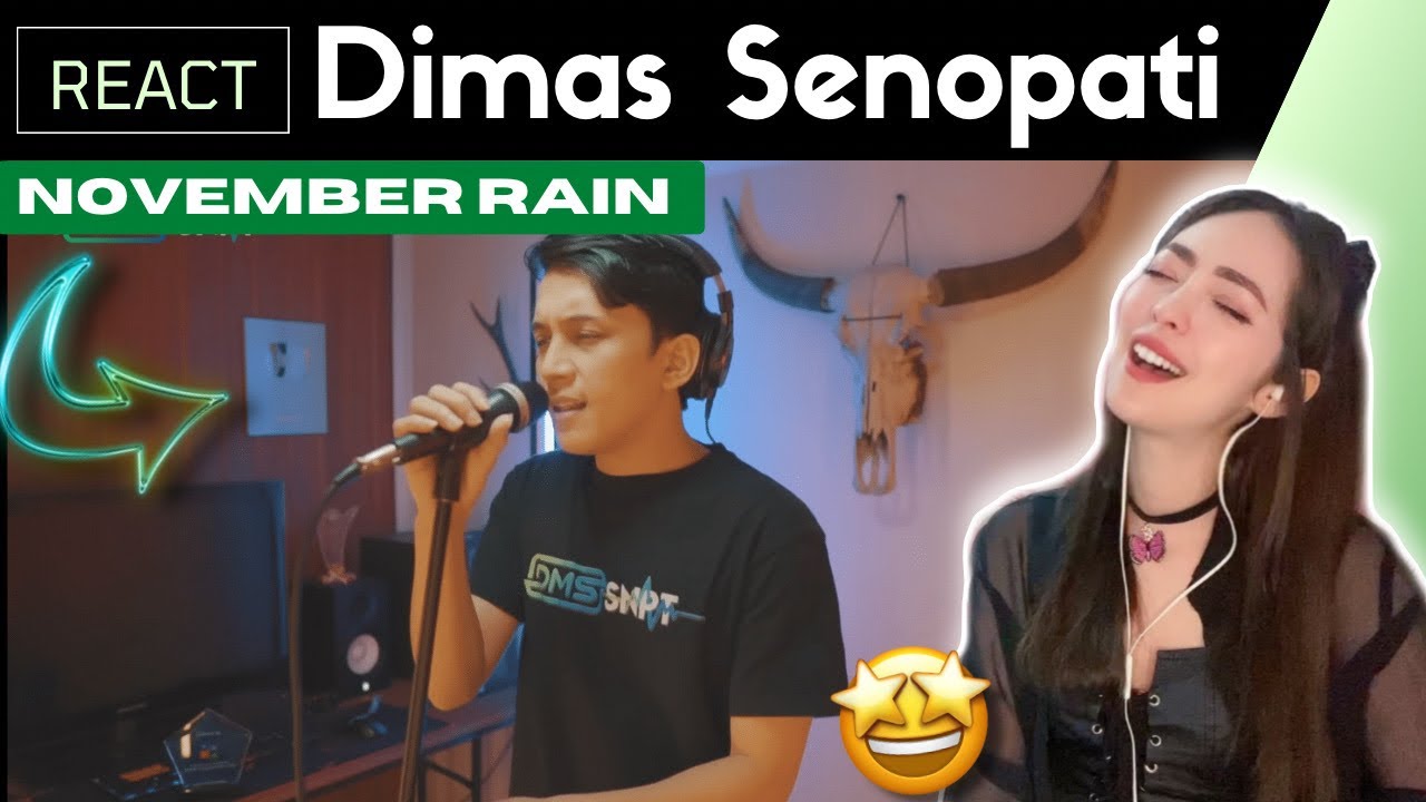 Реакция на песню Димаса Сенопати «November Rain» (акустический кавер) Guns N Roses