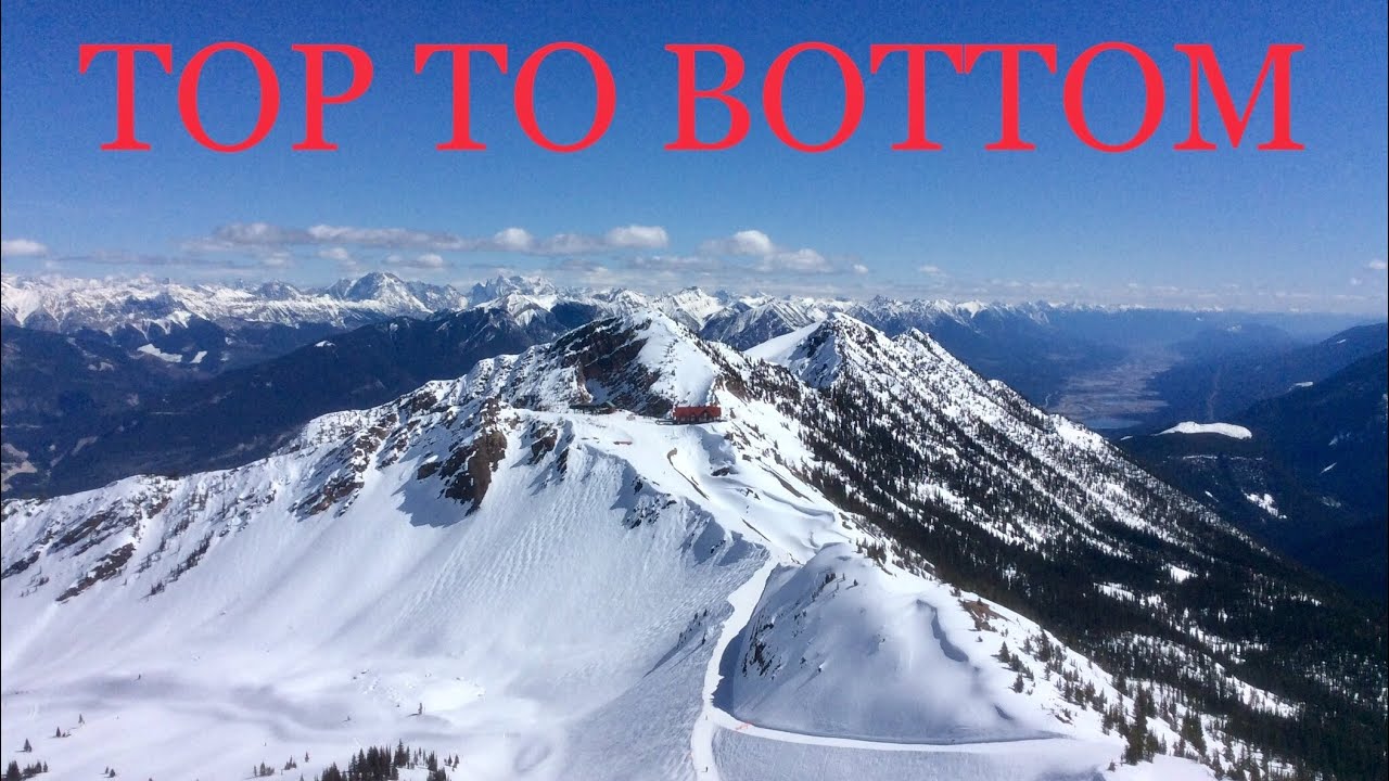 Skiing Top To Bottom At Kicking Horse Mountain Resort