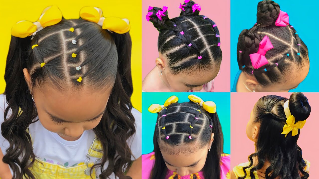 5 LINDOS PEINADOS PARA NIÑAS FÁCIL Y RÁPIDO💓