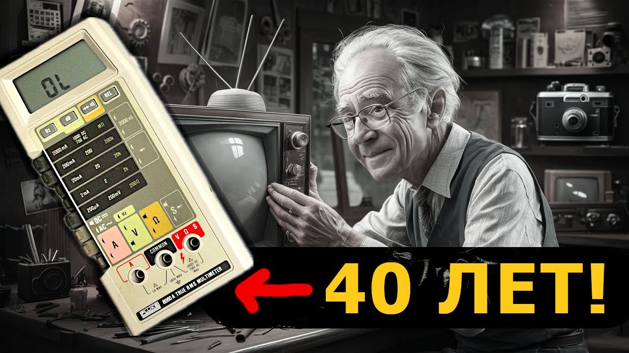 Fluke 8060a. Прибор деда! 40 лет работы!