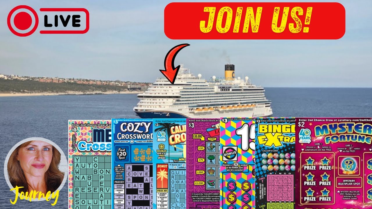 LIVE! California Crossword Lottery Scratch Off Tickets #lottery