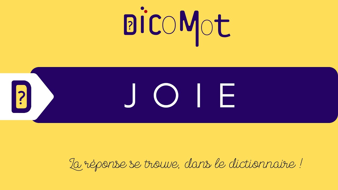 Dicomot QR :  Le mot JOIE