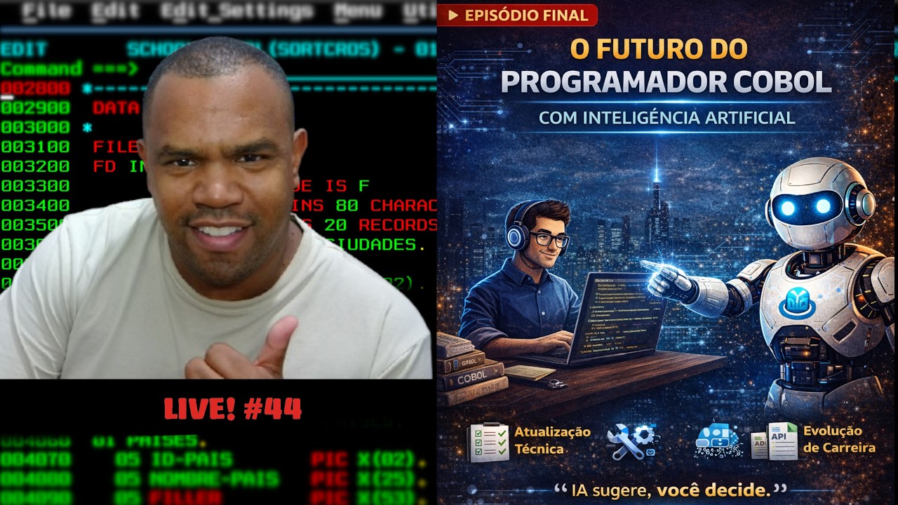 💻 COBOL + IA: O futuro do programador COBOL com Inteligência Artificial | Live #44 – Série COBOL +IA