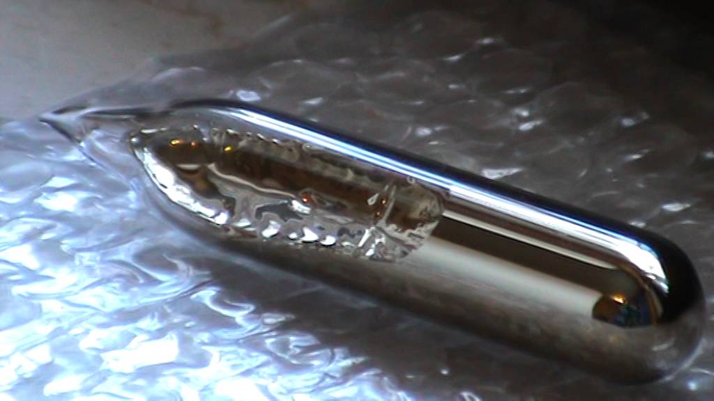 Cesium metal Cs 55 element of the periodic table