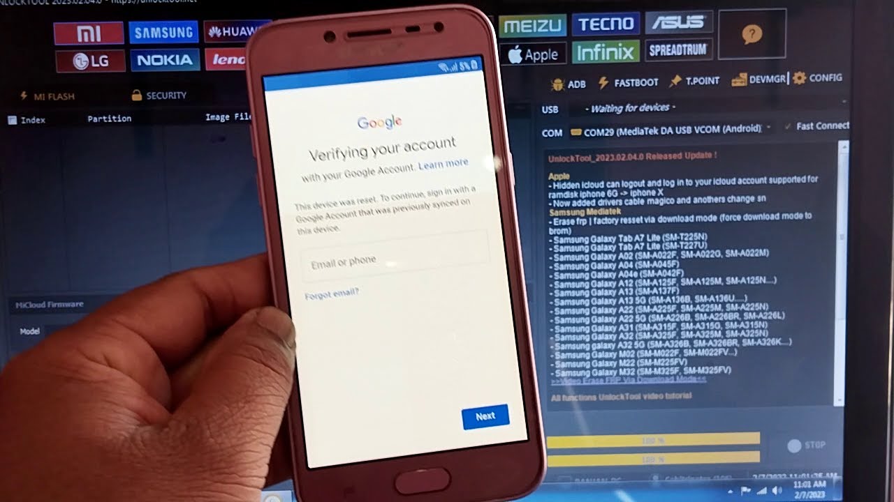 Samsung j250f frp bypass unlock tool !101% done