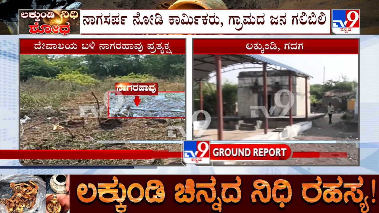 Gadag Lakkundi Excavation: ಲಕ್ಕುಂಡಿಯಲ್ಲಿ ದೇವಸ್ಥಾನ ಆವರಣ ಸ್ವಚ್ಛತೆ ವೇಳೆ ನಾಗಸರ್ಪ ಪ್ರತ್ಯಕ್ಷ