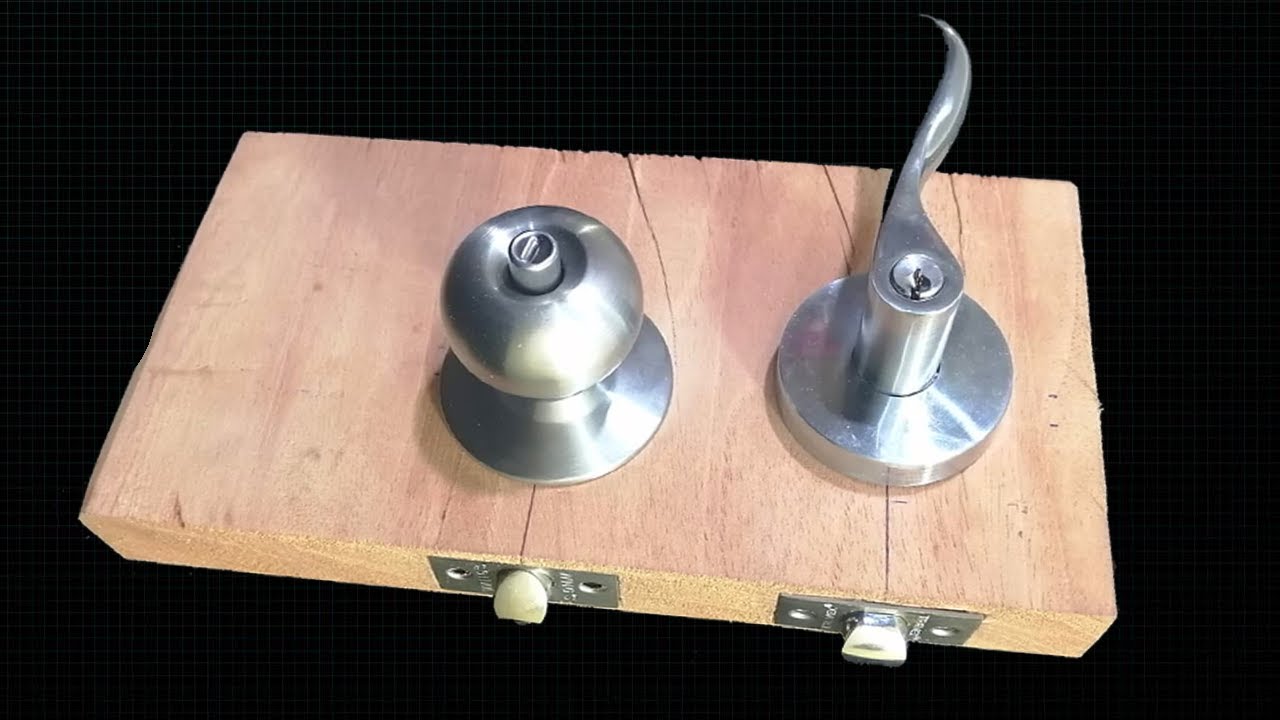 COMO CAMBIAR LA CERRADURA O CHAPA POMO A CERRADURA DE MANIJA MUY FACIL - Luis Lovon