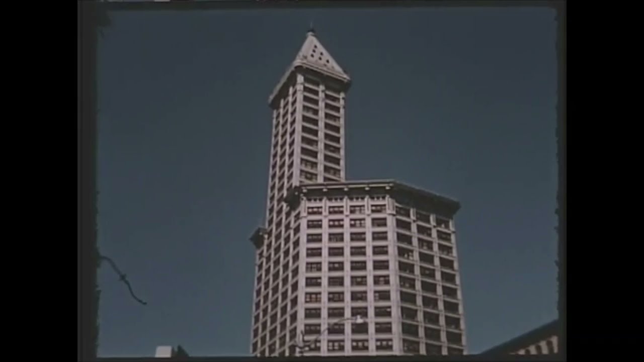 SEATTLE   1950's street scenes in color!