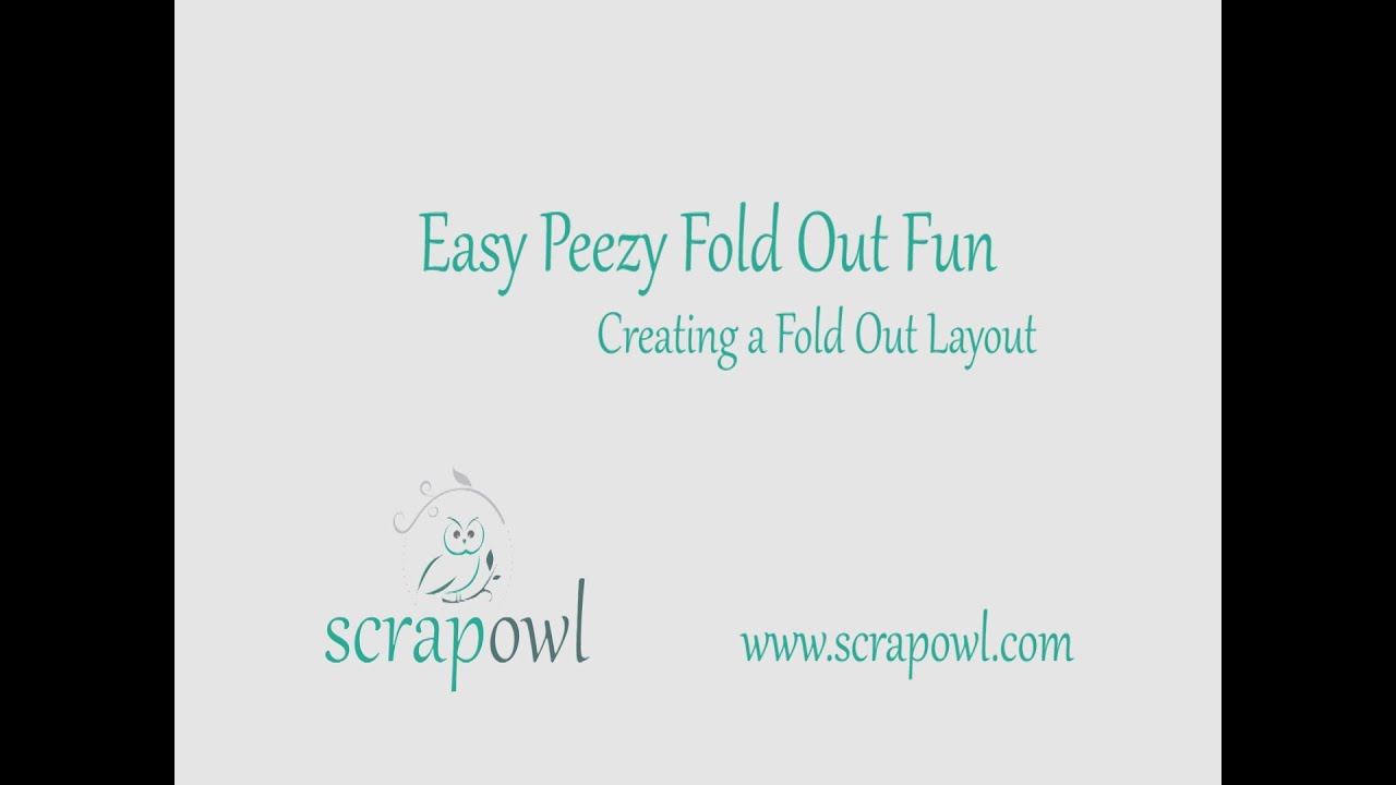 How To Make a Scrapbook Fold Out Layout
