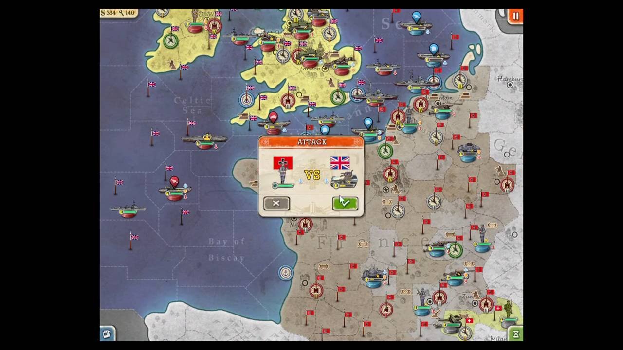 World Conqueror 2 &laquo;Морской лев&raquo; Кампания Оси 5 звёзд