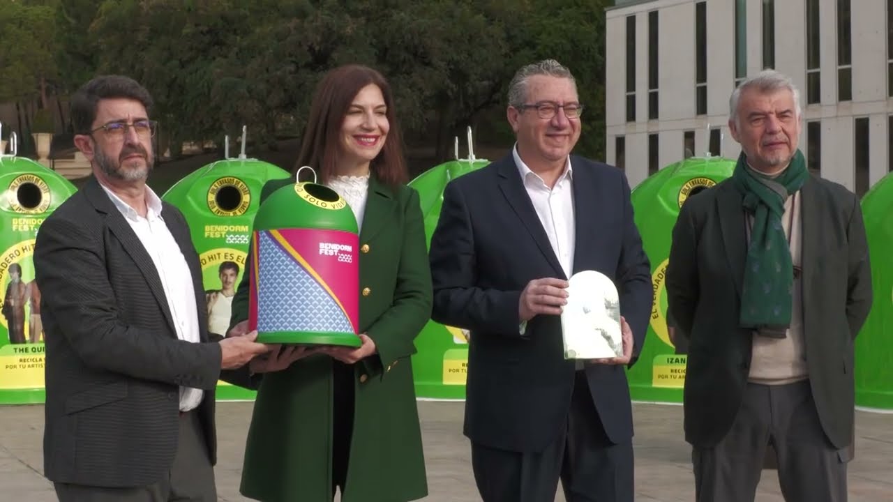 Reciclaje y música se dan la mano en el Benidorm Fest con la campaña ‘Vota con vidrio’ | AlacantíTV