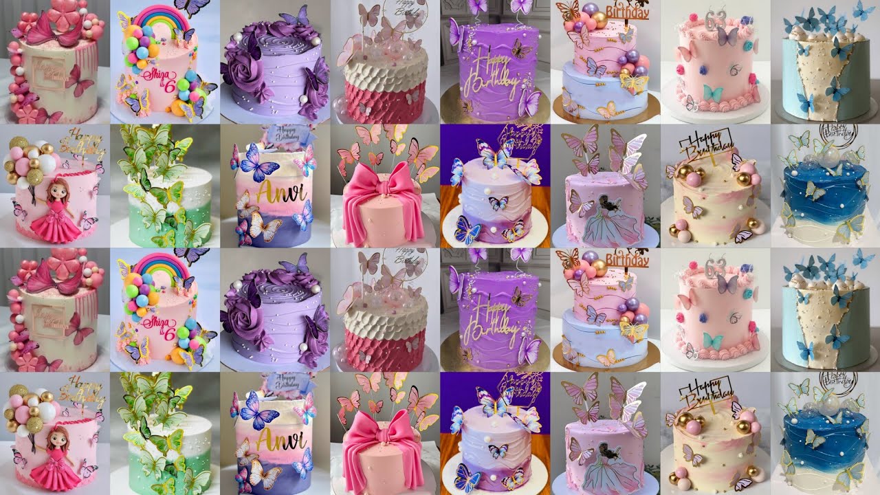 🦋Butterfly Cake Design/Butterfly Cake Recipe/Butterfly Theme Cake/Birthday Cake Designs For Girls