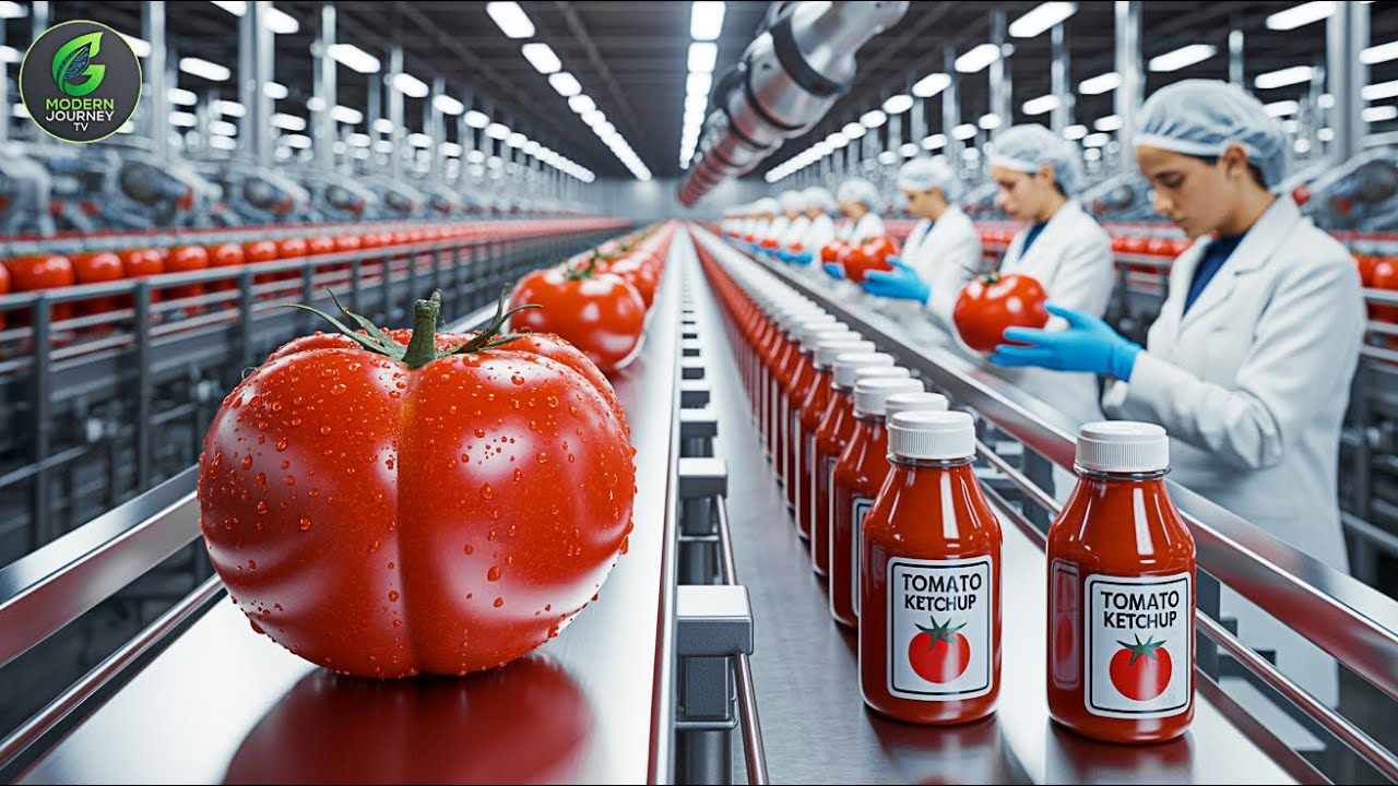 Inside a Modern Tomato Paste Factory: From Farm to Thick Tomato Paste (The Whole Process)