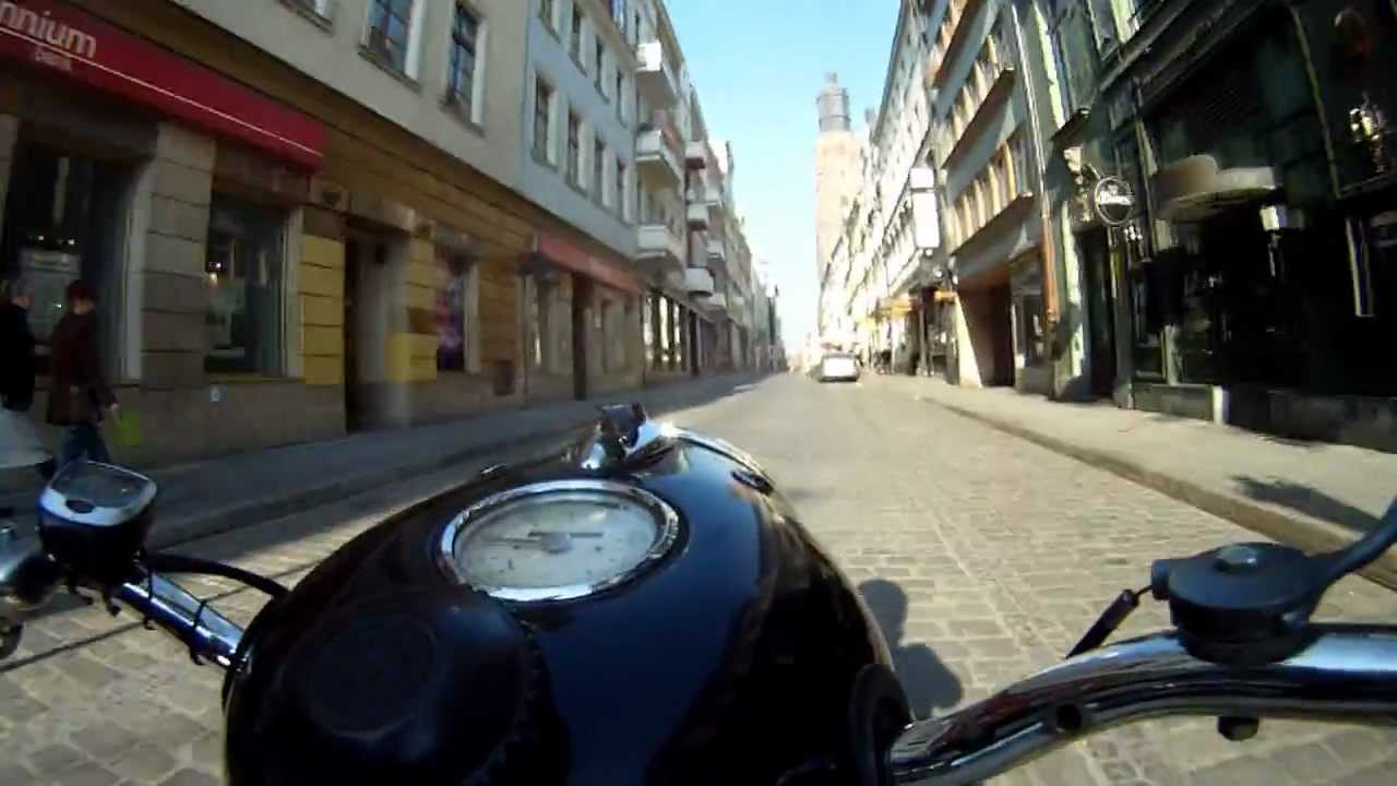 Polski Junak M10. Przejażdżka po Wrocławiu. George Thorogood & The Destroyers- Bad To The Bone