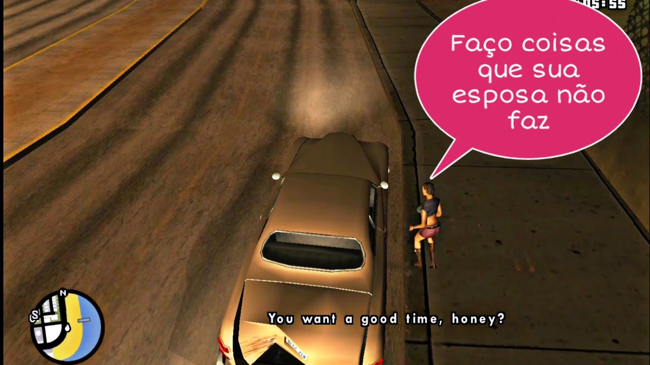 Diálogos do CJ quando sai com as garotas de programa - GTA San Andreas