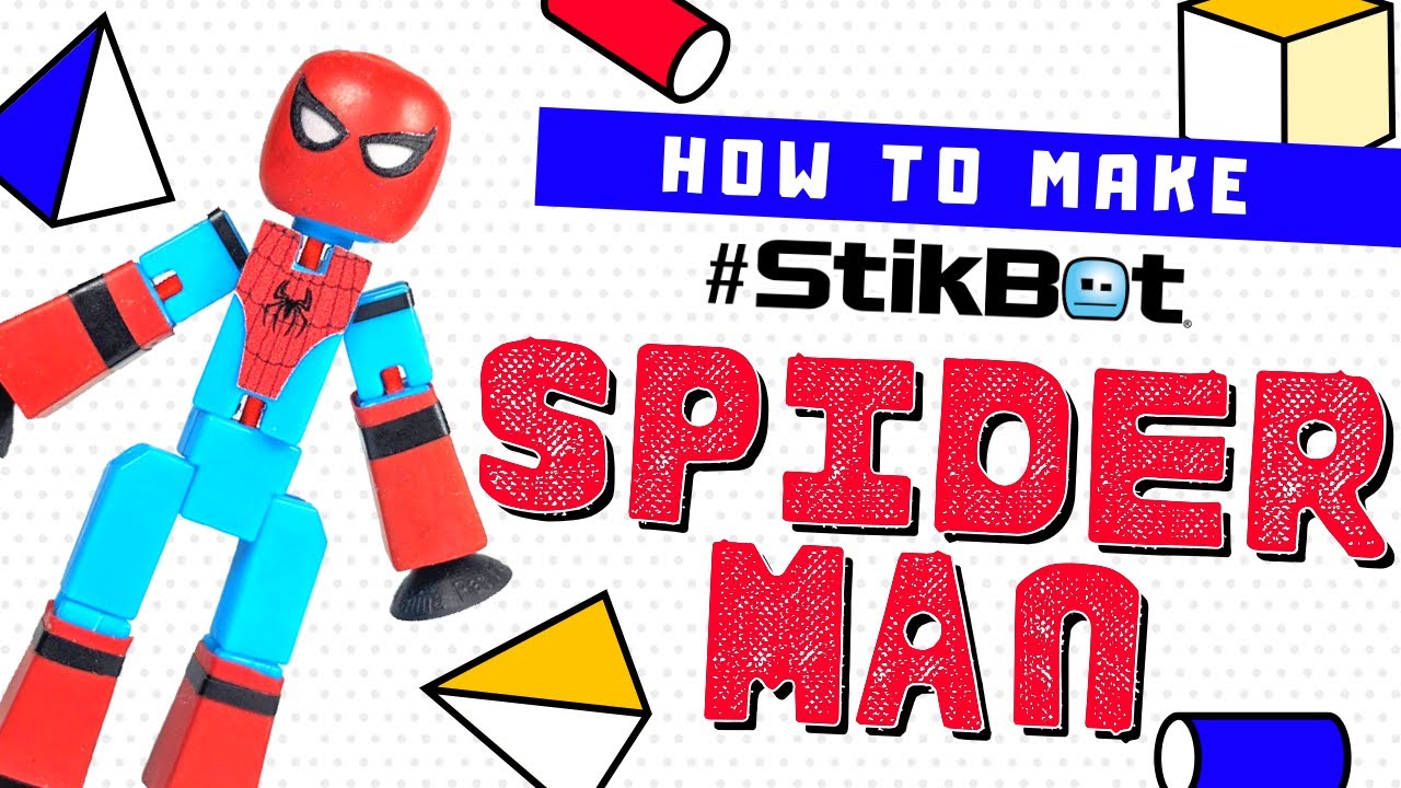 🎨✂️CRAFT BUZZ! 1: How to Make Stikbot Spider-Man✂️🎨
