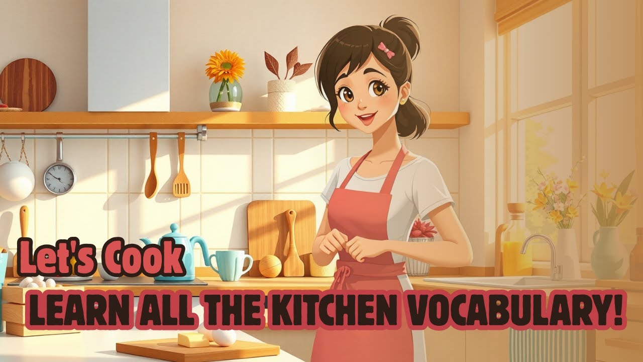 Let's Cook & Learn All the Kitchen Vocabulary! learn English through a story | English Podcast