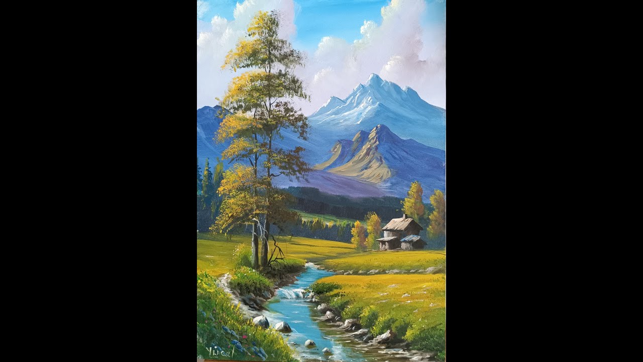 Yayla Evi  Akrilik Boya   Landscape  Painting
