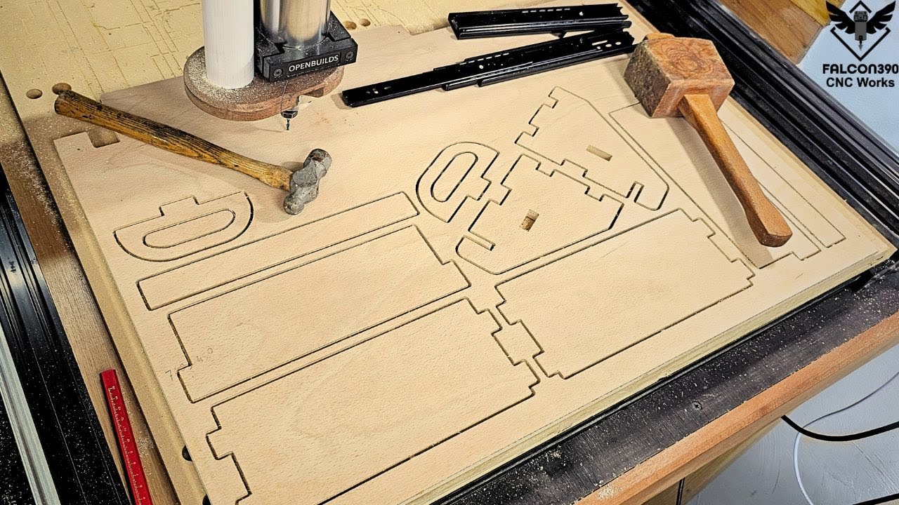 Easy CNC router project for beginners. Hammer rack for workshop