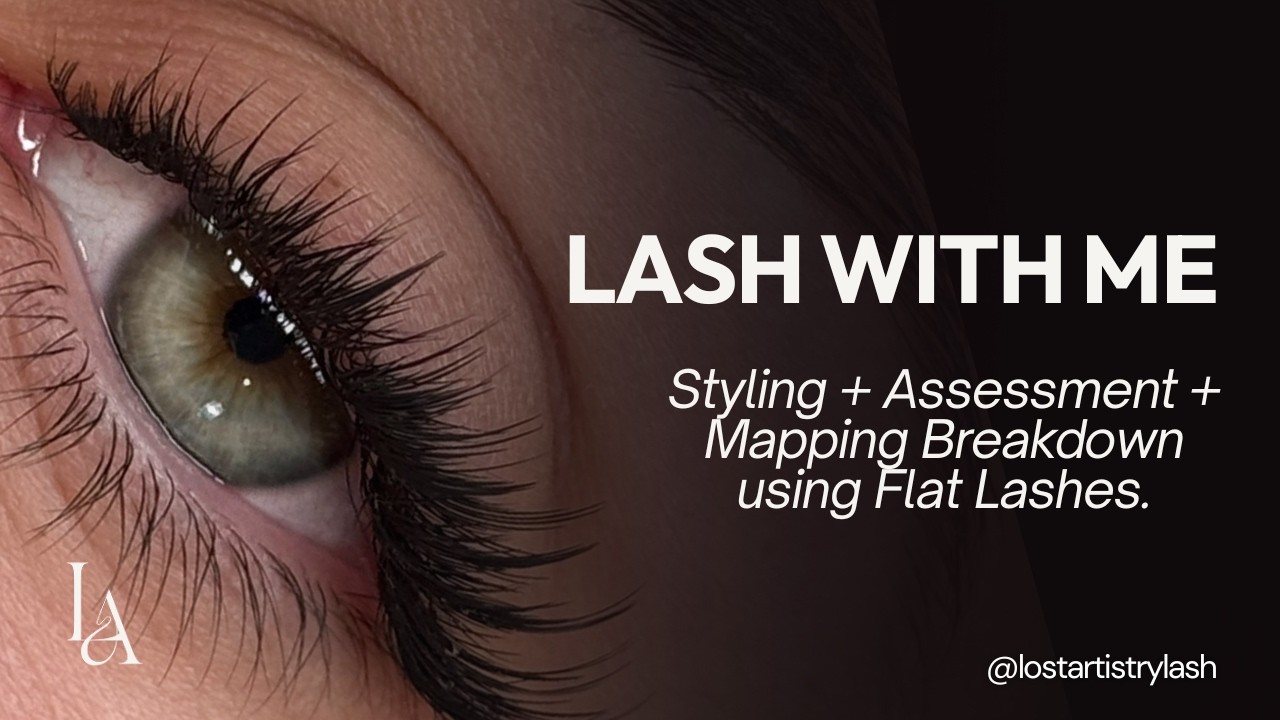 Hybrid + Flat Lash Mapping & Styling Breakdown on Almond Eye Shape | Eyelash Extension Assessment