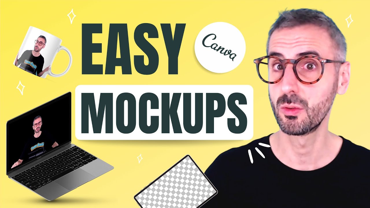 How to Create MOCKUPS in Canva - EASY! - T-shirt, Mug and Instagram Mockup Tutorial🎽☕📱