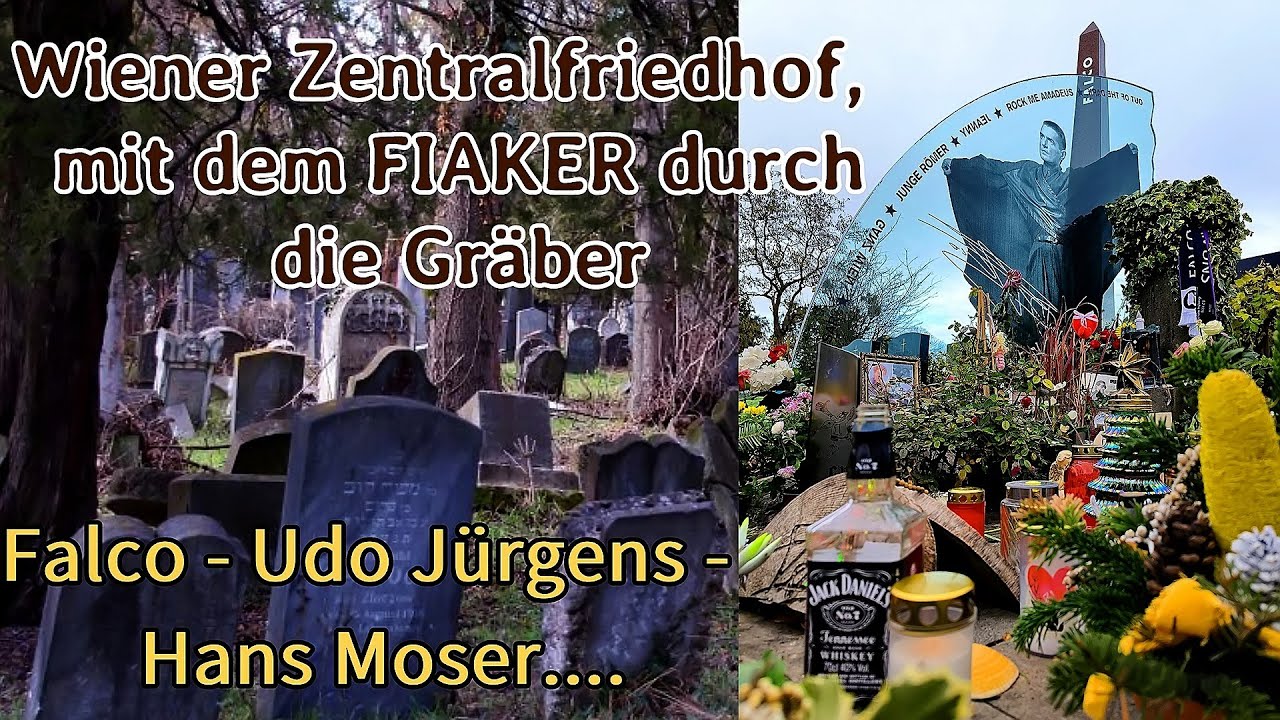 Wiener Zentralfriedhof | mit dem FIAKER durch die Gräber | FALCO - UDO JÜRGENS - HANS MOSER....