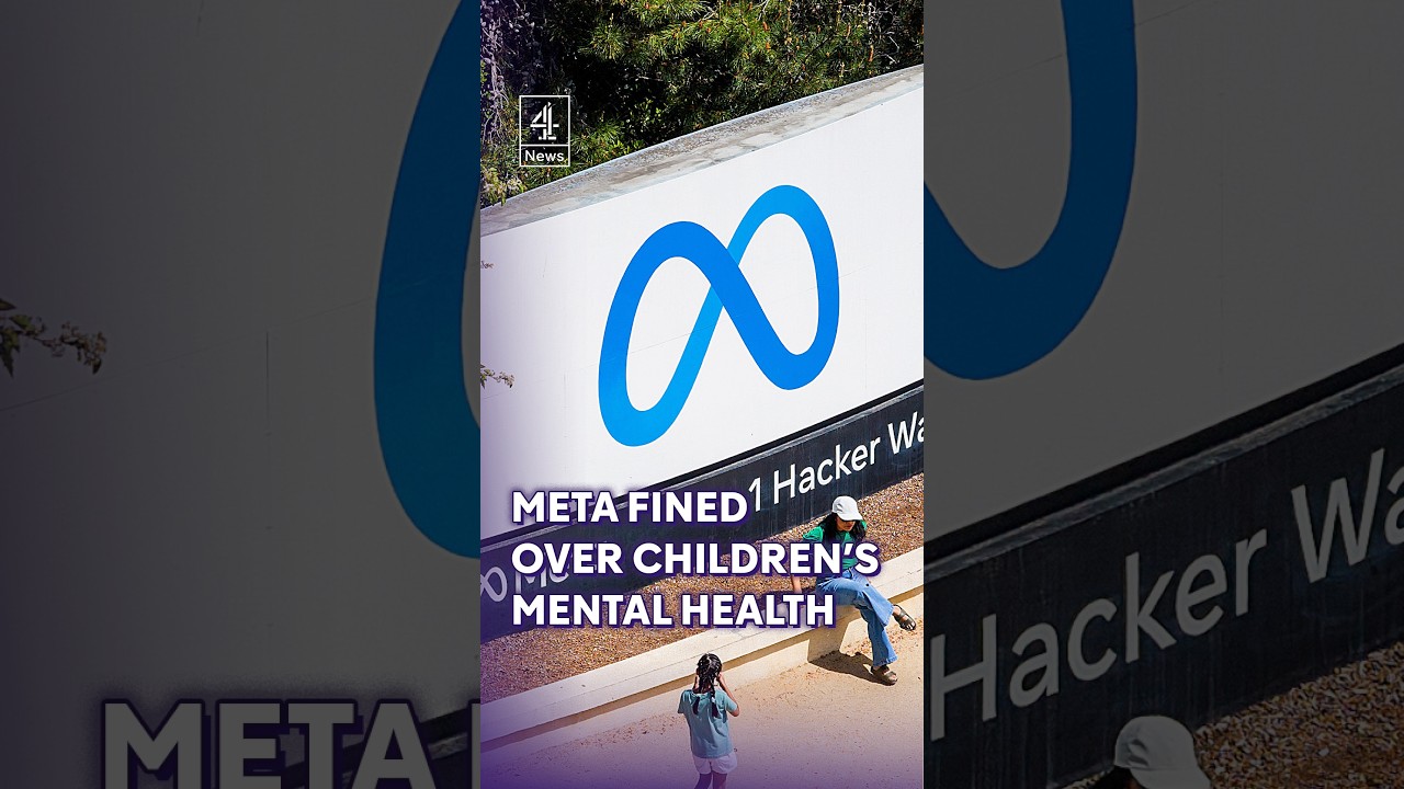 Meta fined &pound;421 million over mental health risks to children