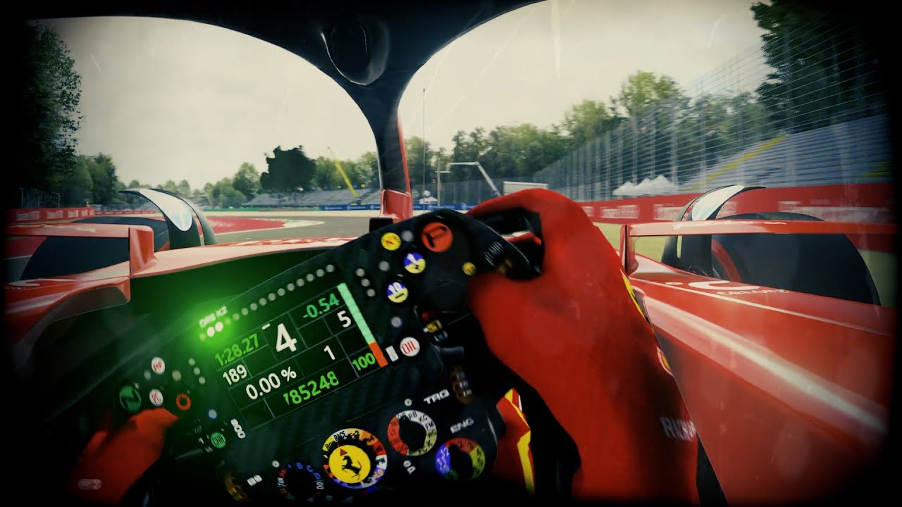 Assetto Corsa: |Realistic onboard helmet camera| Charles Leclerc, Ferrari SF-24 lap Italian GP