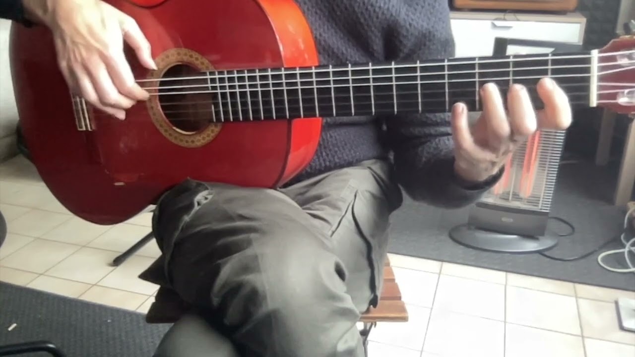 Picado Estudio en Re minor numero 2 - con partitura y tab