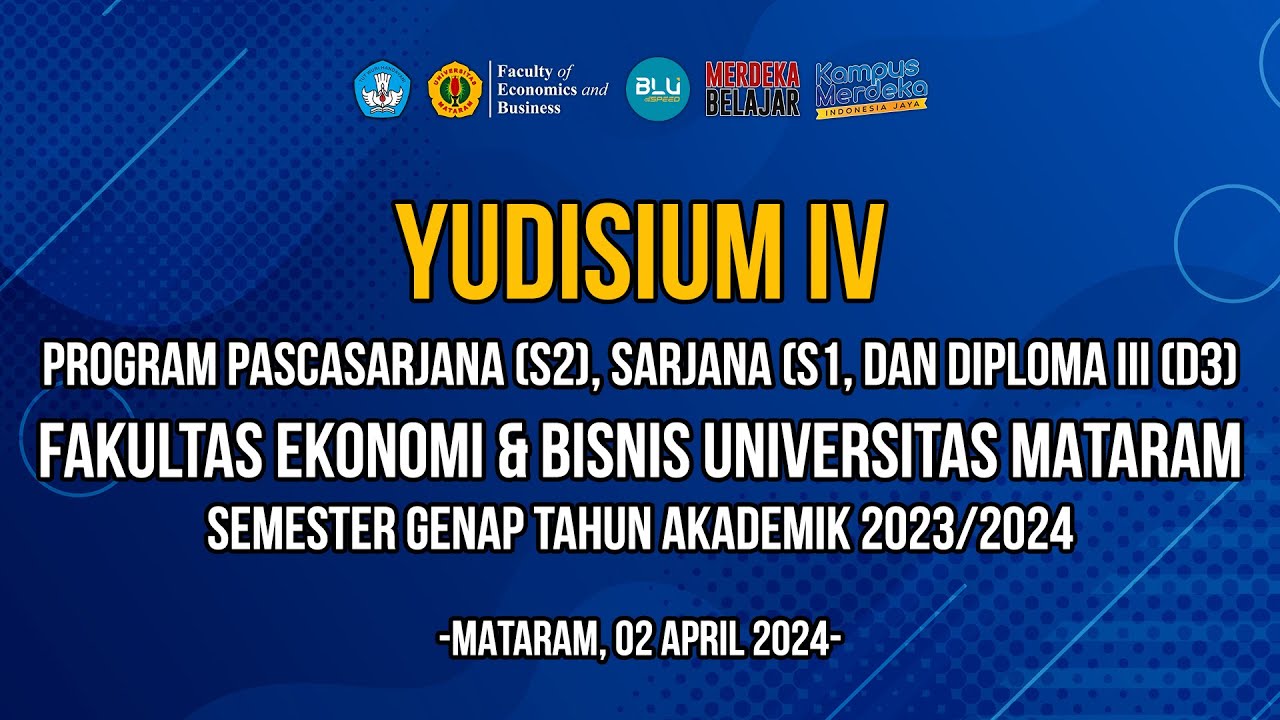 YUDISIUM IV PERIODE APRIL 2024, PROGRAM PASCASARJANA (S2), SARJANA (S1), DIII (D3)