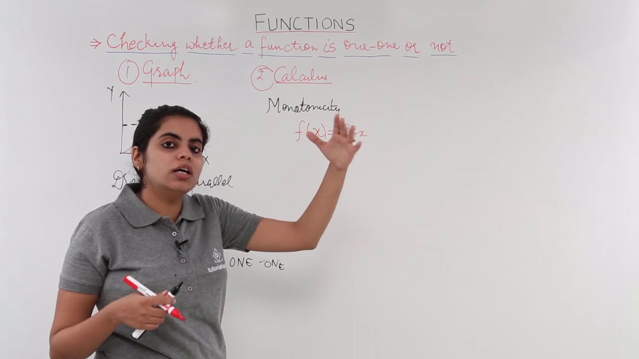 Class 12th – Checking of the One One Function | Relation and Functions | Tutorials Point