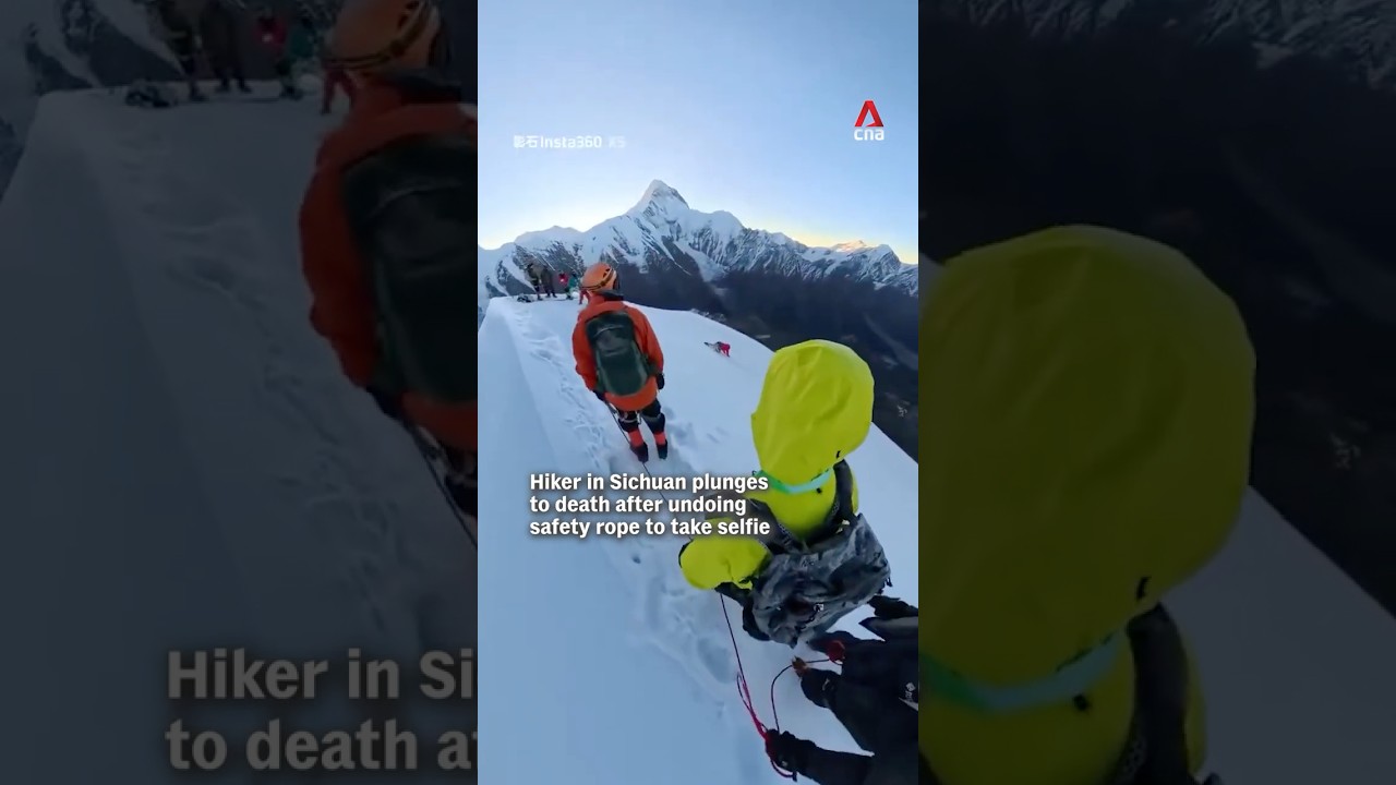 Hiker in Sichuan plunges to death after undoing safety rope to take selfie