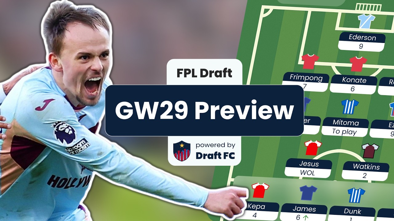 Draft FPL GW29 Waiver Tips