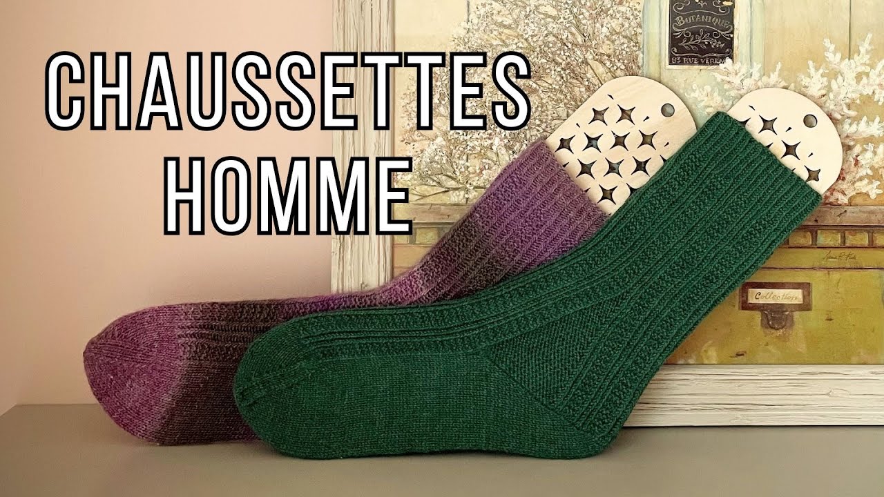 CHAUSSETTES POUR HOMME || TUTO TRICOT || MOTIF TEXTURÉ || ADDI CRAZY TRIO